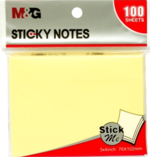 M&G YS-141 Yellow Colour Sticky Notes