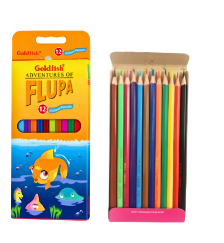 Goldfish Flupa Full Size Color Pencils-Stationery Store