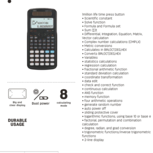 Deli ED991ES Scientific Calculator