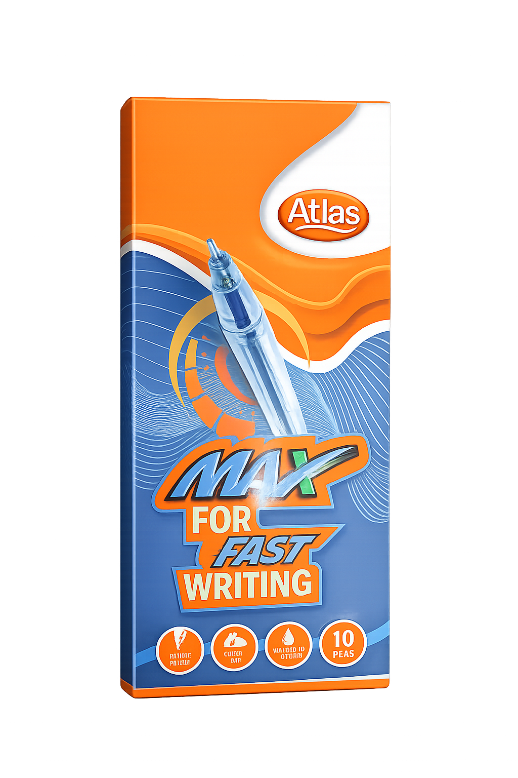 Atlas Max Fast Writing Pen (box) – Stationery Store